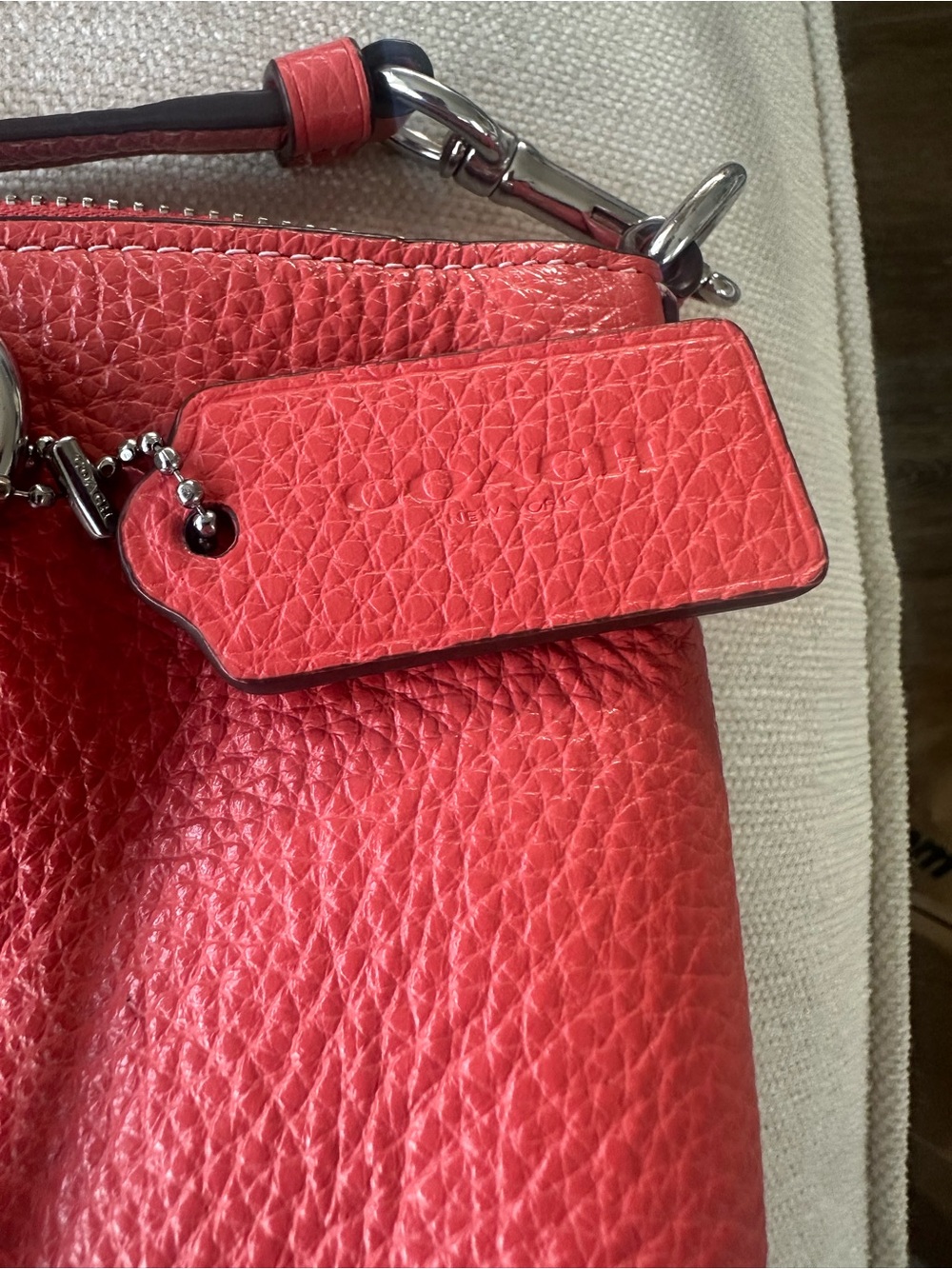Coach Kacey Satchel C6229 Tangerine - Picture 4 of 7